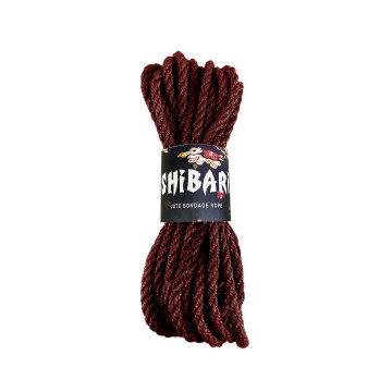 Джутова мотузка для шибарі Feral Feelings Shibari Rope, 8 м коричнева – купити