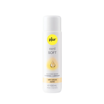 Силіконова змазка pjur MED Soft glide 100 мл з олією жожоба для дуже сухої та чутливої шкіри – купити