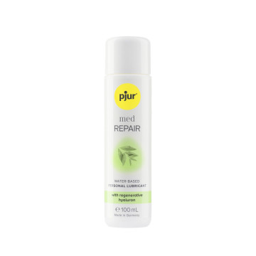 Лубрикант на водній основі pjur MED Repair glide 100 мл з регенерувальним гіалуроном для сухої шкіри – купити