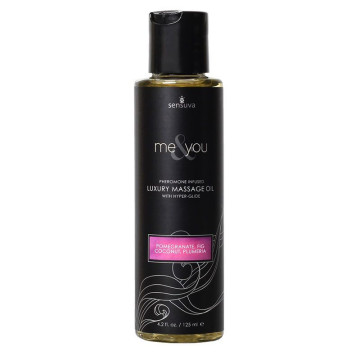 Масажна олія Sensuva Me&You Pomegranate, Fig, Coconut & Plumeria (125 мл) з феромонами – купити