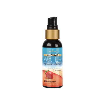 Змазка на водній основі Sensuva Natural Water-Based Strawberry (57 мл) без гліцерину та парабенів – купити