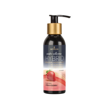 Змазка водно-силіконова Sensuva Hybrid Strawberry (125 мл) без цукру, можна для оральних пестощів – купити