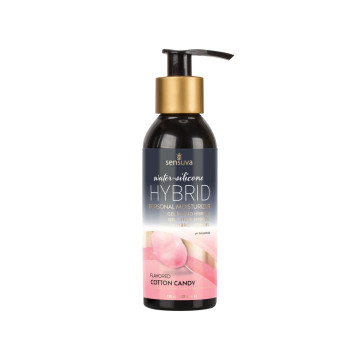 Змазка водно-силіконова Sensuva Hybrid Cotton Candy (125 мл) без цукру, можна для оральних пестощів – купити