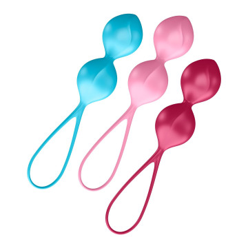 Вагінальні кульки Satisfyer V Balls (3 пари), діаметр 3,4 см, маса 79-114-150г, монолітні – купити