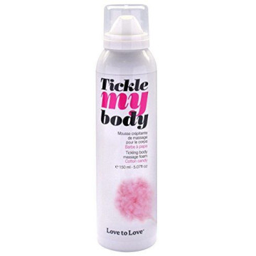 Масажна піна Love To Love TICKLE MY BODY Cotton candy (150 мл) зволожувальна – купити
