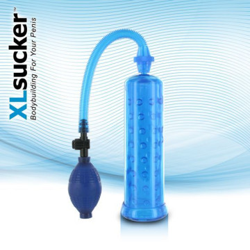 Вакуумна помпа XLsucker Penis Pump Blue для члена довжиною до 18см, діаметр до 4 см – купити