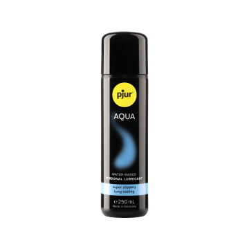 Лубрикант на водній основі pjur Aqua 250 мл, ефект оксамитової шкіри без прилипання – купити