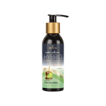 Змазка водно-силіконова Sensuva Hybrid Caramel Apple (125мл) без цукру, можна для оральних пестощів – купити