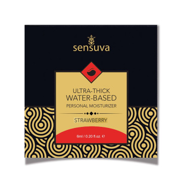 Пробник Sensuva - Ultra–Thick Water-Based Strawberry (6 мл) – купити