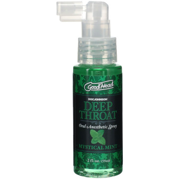 Спрей для мінету Doc Johnson GoodHead DeepThroat Spray - Mystical Mint 59 мл для глибокого мінету – купити