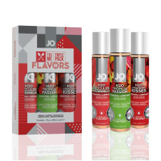Набір JO Tri-Me Triple Pack — Flavors (3x30 мл) три різні смаки оральних змазок
