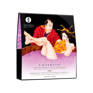 Гель для ванни Shunga LOVEBATH – Sensual Lotus 650 г, робить воду ароматним желе зі SPA-ефектом – купити