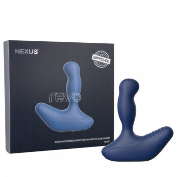 Масажер простати Nexus Revo Blue з головкою що обертається, макс. діаметр 3,2 см – купити
