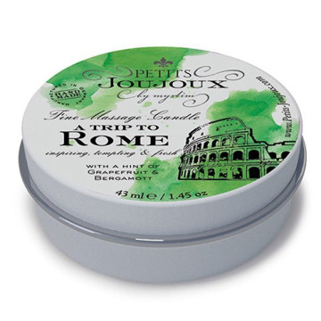 Масажна свічка Petits Joujoux - Rome - Grapefruit and Bergamott (43 мл) з афродизіаками – купити