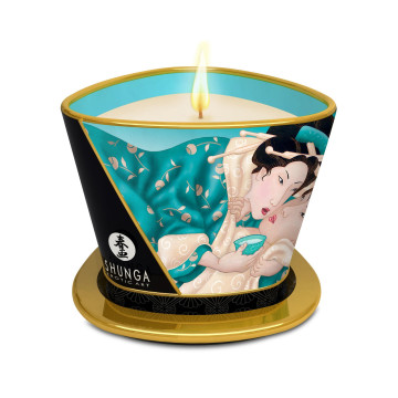 Масажна свічка Shunga Massage Candle – Island Blossoms (170 мл) з афродизіаками – купити