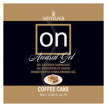Пробник збудливого гелю Sensuva - ON for Her Arousal Gel Coffee Cake (4 мл) – купити