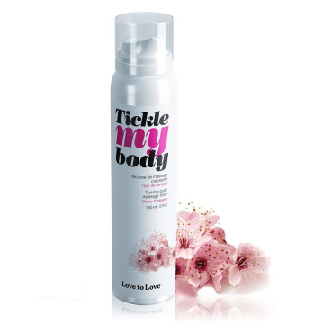 Масажна піна Love To Love TICKLE MY BODY Cherry Blossom (150 мл) зволожувальна – купити