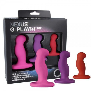 Набір вібромасажерів простати Nexus G-Play Trio Plus, макс діаметр 2,3-3,0-3,5 см, для новачків – купити