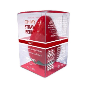 Збуджувальний крем для сосків EXSENS Oh My Strawberry (8 мл) з жожоба та олією ши, їстівний – купити