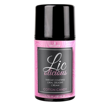 Гель для мінету Sensuva Lic-o-licious Cotton Candy (50 мл), оліїстий, без цукру – купити