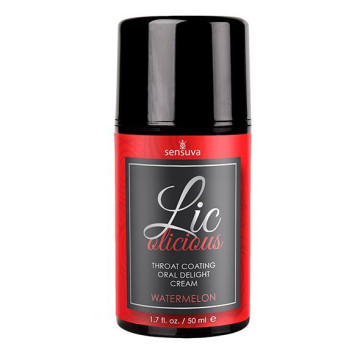 Гель для мінету Sensuva Lic-o-licious Watermelon (50 мл), оліїстий, без цукру – купити