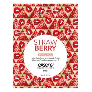 Пробник масажної олії EXSENS Strawberry 3мл – купити