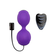 Вагінальні кульки з вібрацією Adrien Lastic Kegel Vibe Purple, діаметр 3,7 см