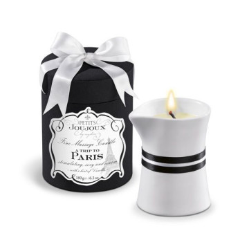 Масажна свічка Petits Joujoux - Paris - Vanilla and Sandalwood (190 г) розкішна упаковка – купити
