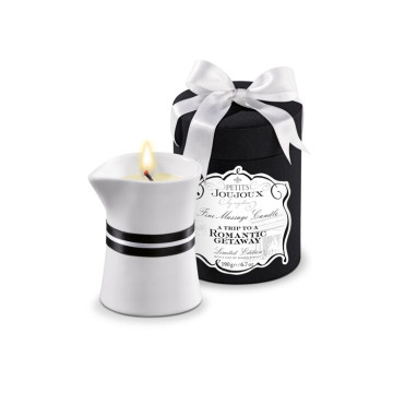 Масажна свічка Petits Joujoux - Romantic Getaway - Ginger Biscuit (190 г) розкішна упаковка – купити