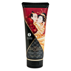 Съедобный массажный крем Shunga Kissable Massage Cream - Sparkling Strawberry Wine