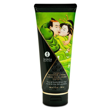 Їстівний масажний крем Shunga Kissable Massage Cream – Pear & Exotic Green Tea (200 мл) – купити