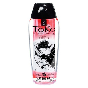 Лубрикант на водній основі Shunga Toko AROMA – Blazing Сherry (165 мл), не містить цукру – купити
