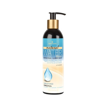 Лубрикант на водній основі Sensuva - Natural Water-Based (240 мл), без гліцерину та парабенів – купити