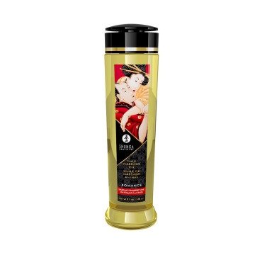 Масажна олія Shunga Romance – Sparkling Strawberry Wine (240 мл) натуральна зволожувальна – купити