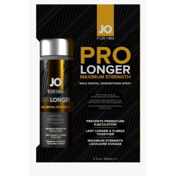 Пролонгувальний спрей JO Prolonger Spray with Lidocaine (60 мл), не містить мінеральних масел – купити