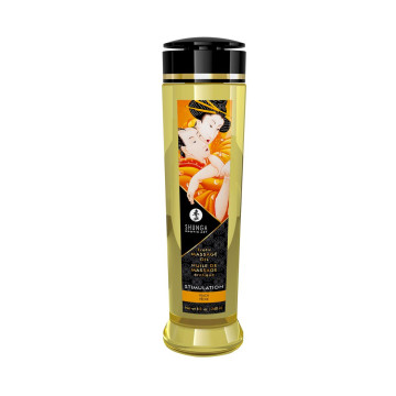 Масажна олія Shunga Stimulation  – Peach (240 мл)  натуральна зволожувальна – купити