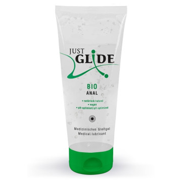 Веганське органічне анальне масло на водній основі - Just Glide Bio Anal, 200 мл – купити