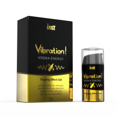 Рідкий вібратор Intt Vibration Vodka (15 мл), густий гель, дуже смачний, діє до 30 хвилин