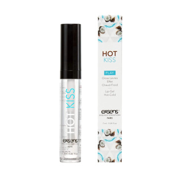 Стимулювальний блиск для губ EXSENS Coconut Hot Kiss 7 мл, зігріває та охолоджує – купити