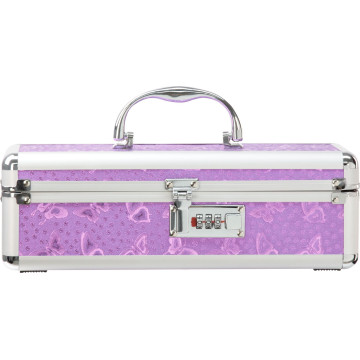 Кейс для зберігання секс-іграшок BMS Factory - The Toy Chest Lokable Vibrator Case Purple з кодовим – купити