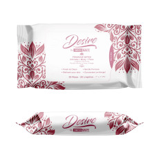 Жіночі очищувальні серветки для тіла та обличчя Desire by Swiss Navy Feminine Wipes 25 шт