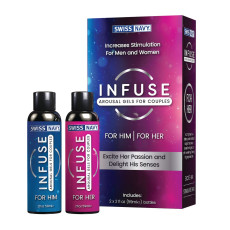 Возбуждающие гели для пар Swiss Navy Infuse Arousal Gels for Couples, 2 х 59 мл