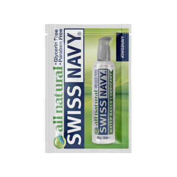 Пробник лубриканта для чутливої шкіри Swiss Navy All Natural 5 мл – купити