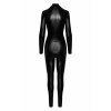 Комбінезон Noir Handmade F319 Caged wetlook catsuit with zippers and ring - S