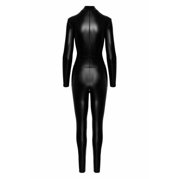 Комбінезон Noir Handmade F319 Caged wetlook catsuit with zippers and ring - S