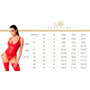 Комбінезон Noir Handmade F319 Caged wetlook catsuit with zippers and ring - S